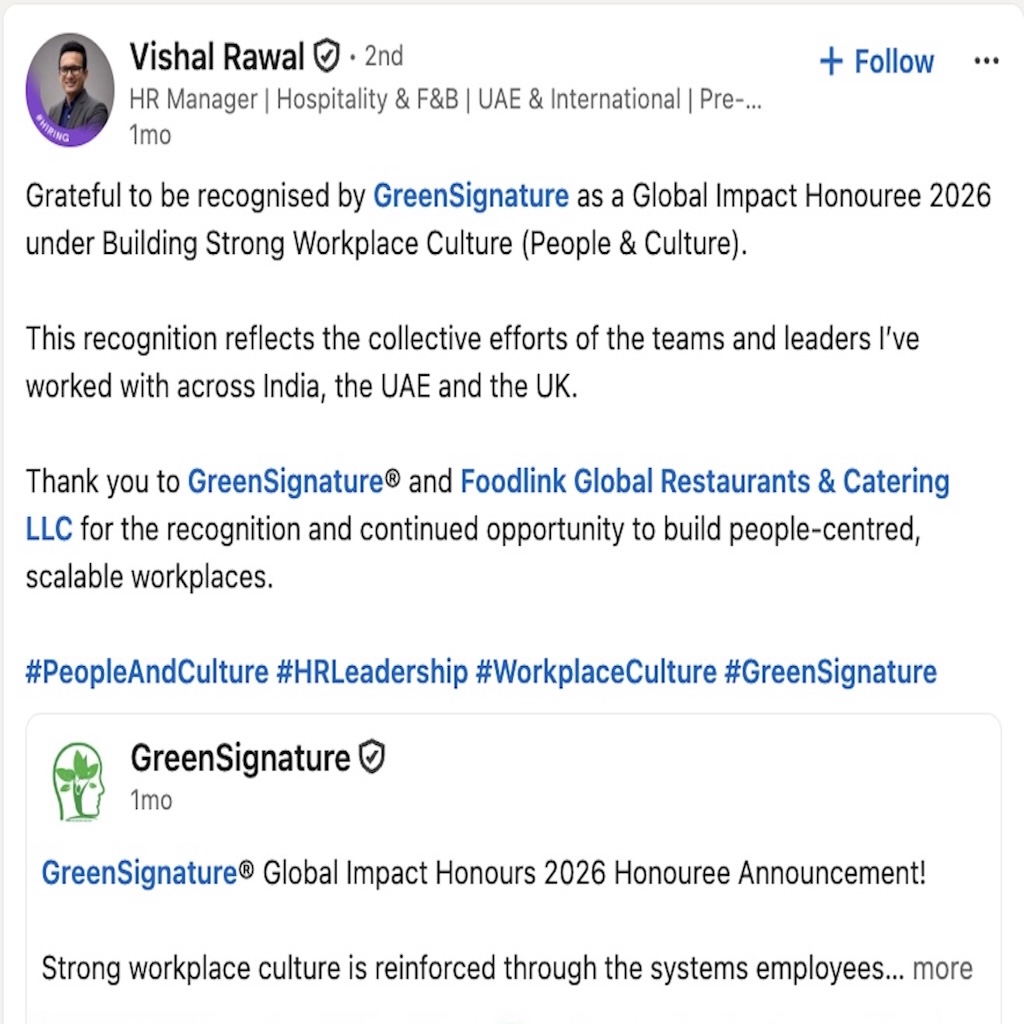 GreenSignature® impact story 3